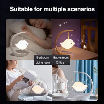Wirelees Buletooth smart noč svetlo pisane Led glasbena lučka z zvočnik Touch Kontrole za Prenosni spalnica dekoracijo, USB, AUX