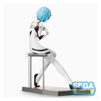 Original Ayanami Rei EVA Anime Akcijska Figura Model Igrača Vožnjo, ki bo Ustrezala EVA Zbirateljske Anime Figur Sedel PVC Kip, Slika Igrača