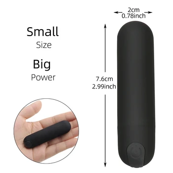 USB Polnjenje Mini Močan Bullet Vibrator Ženske Stimulator Klitorisa Vaginalne G Spot Masturbacija Erotični Vibratorji Adult Sex Igrače