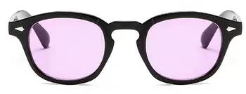 Moda Johnny Depp Slog Okrogla Sončna Očala Jasno, Zasjenčen Leče, Blagovno Znamko, Design Stranka Kažejo, Sončna Očala Oculos De Sol
