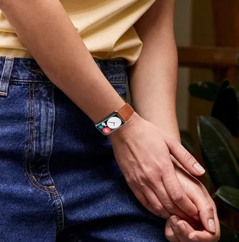 Pas za Huawei Watch FIT Traku Smartwatch Pribor Pravega Usnja Manšeta Zapestnica Huawei Watch Fit Usnjeni Trak
