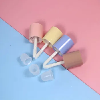3ml Plastike, Prozorni Maščobe Lipgloss Cev Kozmetični Lip Gloss Prazno Embalažo Dan Posodo z Roza Modra Palico Skp