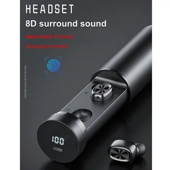 B9 TWS Bluetooth Slušalke 5.0 Brezžični 8D HI-fi Bluetooth Čepkov Šport MIC Slušalka Glasbe, Gaming Slušalke za Xiaomi Huawei Samsung