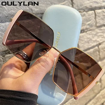 Oulylan Prevelik sončna Očala Ženske Modni Polarizirana sončna Očala za Moške blagovne Znamke Oblikovalec Kvadratnih Očala Moški Vožnje Očala