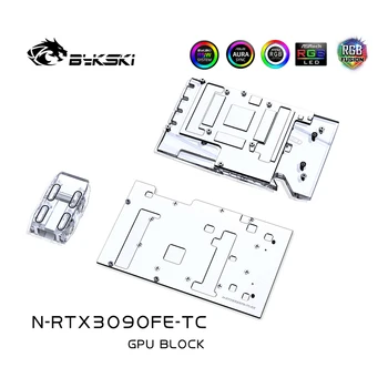 Bykski GPU Aktivno Backplate Blok Za NVIDIA RTX 3090 Ustanovitelji Edition,PCB Hrbtna Pomnilnik(mb VRAM-a)Dvojni VGA Hladilnik N-RTX3090FE-TC