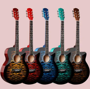 Novih 40 cm folk kitara svetlobe odmor univerzalno prakso študenti se naučijo, kitara