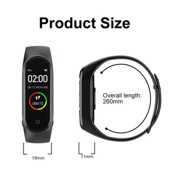 M4 Pametno Gledati Šport Zapestnice Za Ženske LED Zaslon Fitnes Tracker Bluetooth Nepremočljiva Lady Watchs Športne blagovne Znamke digital ura