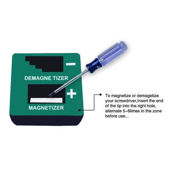 Modro Zeleno Magnetizer Demagnetizer Za Izvijač Nasveti Vijak Bitov Magnetni Pick Up Orodje Izvijač Visoke Kakovosti 1Pcs