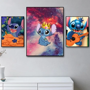 Disney Risanke Šiv Medzvezdni Otroka Doma Dekor Platno, Slike, Plakate in grafike Wall Art Slike za otroško Sobo