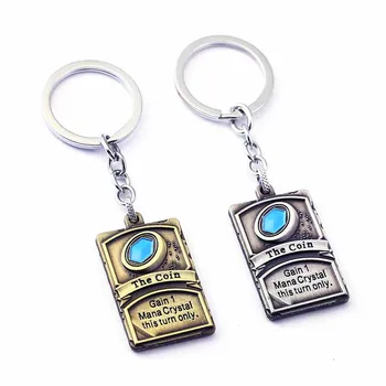 Popoln Komplet Hearthstone Zlitine Logotip Keychains Heros of Warcraft Sim Paket Avto Keyring Chaveiro Llaveros Igra Ključnih Verige Darila