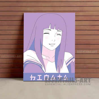 Hinata Anime Platno Stensko Umetnosti Slikarstva Dekor Slike Spalnica Študija studio print, ki Živijo otrok Soba Dekoracijo Doma Fotografij