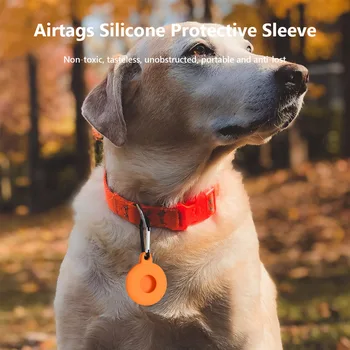 Lokator Tracker Silikonski Pokrovček za Apple Airtags Kože Odbijača Primeru Rokav Anti-Izgubil Zaščitni Rokav Za Apple Airtags Pes hišni Ljubljenčki