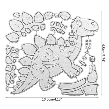 Stegosaurus Vzorec Rezanje Kovin Matrice Matrica DIY Scrapbooking Album Papir, Kartice Predlogo Plesni Reliefi Obrti Dekoracijo