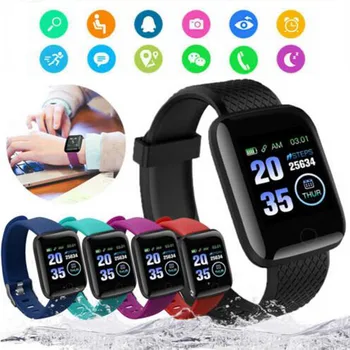 Smart Šport Ura Unisex Digitalni Zaslon Led Elektronski Watch Aplikacije Bluetooth Fitnes Teče Zapestnica Band Smartwatch