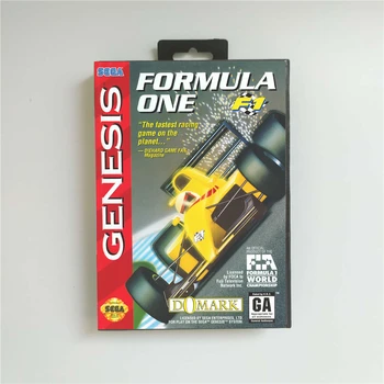 Formula Ena F1 - ZDA Pokrov Z Drobno Polje 16 Bit MD Igra Kartice za Sega Megadrive Genesis Video Igra Konzola