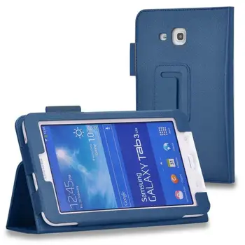 Tablični Flip primeru Za Samsung Galaxy Tab 3 Lite 7.0 T110 T111 T113 T116 PU usnje, usnjeni zaščitni Stojalo pokrov za samsung TAB E 7.0