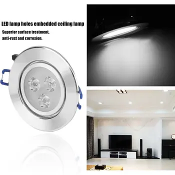 Novo 3W LED Optimizirano Načrtovanje Vgradne Stropne Downlight Spot Žarnica Žarnica Svetlobo Voznik Anti-rja In Anti - Korozijska 2017 Vrh, Prodaja