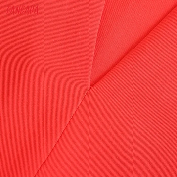 Tangada 2021 Ženske Prevelik Rdeča Majica Bluzo z Dolgimi Rokavi Elegantna Ženska Urad Dama Majica Blusas Femininas 5Z161