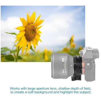 Viltrox NF-NEX Objektiv nastavek za Nikon F AF-S AI G Objektiv za Sony E Fotoaparat A9 A7SII A7RII NEX 7 A6500 w/ Stojalo, Zaslonke Obroč