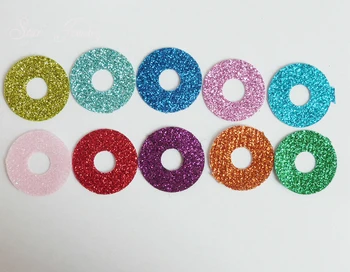 10colors 24 mm krog bleščice Netkanih materialov za diy igrača jasne oči, lahko izberete barvo (brez oči)