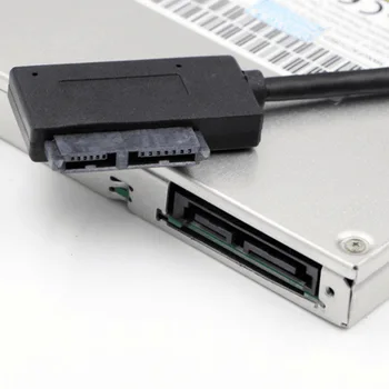 Usb 2.0 Sata Adapter Pretvornik Kabel, Primeren za Prenosni Dvd/cd-Rom-Ultra-Tanek Pretvornik Pogona Linije Adapter Pretvornik-Kabel