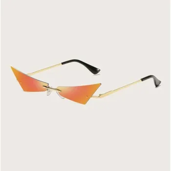 Retro Trikotnik Ženske sončna Očala Hot Prodaja Ženskih Vintage sončna Očala Luksuzni Prevlečeni Očala Lunette oculosfeminino