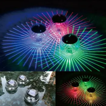 Podvodno Plavanje Bazen Led Luči Nepremočljiva Spreminjanje LED Plava Osvetlitev Solar Powered Ribolov Ribnik Svetlobe Vrtni Okras