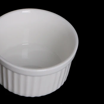 2021 novo 6-kos belega porcelana večnamensko souffle ramen sladica krema pokal peko orodje za 4 oz 3-palčni keramični protja pokal