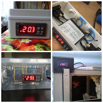 STC-1000 Digitalni Temperaturni Regulator Termostat Thermoregulator inkubator Rele LED 10A Ogrevanje, Hlajenje 12V 24V 220V