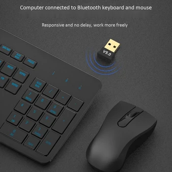 Bluetooth o Sprejemnik USB Bluetooth 5.0 Bluetooth Adapter Namizni Računalnik Voznik Free CD