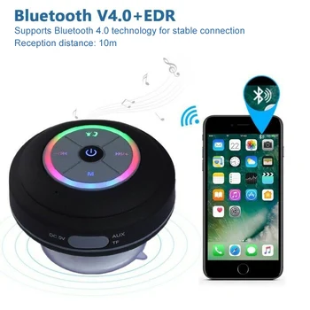 2021 Prenosni Bluetooth Zvočnik Hladen Tuš Zvočnik Brezžični Nepremočljiva Bluetooth Tuš Zvočnik Prostoročno Avto Prenosni Zvočnik