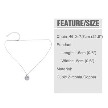 Copper White Cubic Zirconia 26 Alphabet Letter Pendant Necklaces A-Z DIY Name Initial Charm Chain Necklace Women Jewelry nke-p04