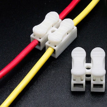 30PCS Hitro Splice Zaklepanje Žice, Priključki CH2 2Pins Električni Kabel Priključki 20x17.5x13.5 mm