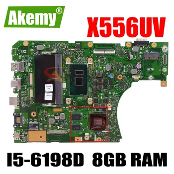 X556UV REV 3.1 Za ASUS X556UQ X556UR X556UF X556U X556UQK Prenosni računalnik z Matično ploščo Mainboard Z I5-6198D CPU, 8GB RAM-a, DDR4
