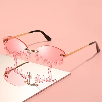 Internet Slaven Priporočamo, Solze ženska sončna Očala Nezakonitih Rimless Dekoracijo sončna Očala Za Cosplay Kažejo