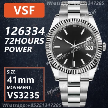Moški je Mehanska ura 126334 41mm 904L SS VSF 1:1 Najboljših Izdaja na Jubilejnem Ostrig Zapestnica VS3235 Gibanje AAA Watch Replika