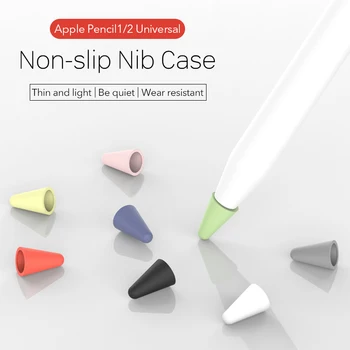 8pcs Svinčnik Nasvet Cover Za Apple Svinčnik 2 1 Generaciji Nemi Silikonski Nib Primeru Za Svinčnik Kritje Kože Screen Protector Za IPad Pro