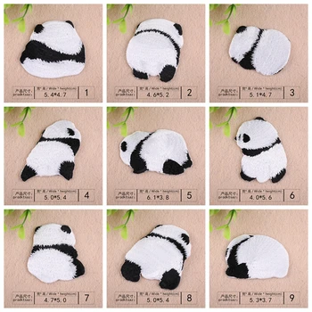 1 kos Risanka Panda Bear Obliž Nalepke za Oblačila Značko Vezenje nalepke za Živali Obliži za Nahrbtnik DIY Opremo