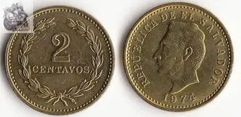 Salvador 2 Centimes Ameriki Kovancev, Prvotno Redkih Kovanec, Spominski Edition Realno