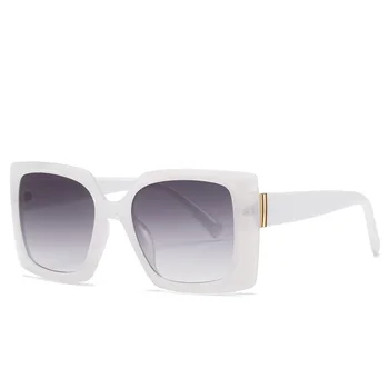 Klasična Prevelik Kvadratnih sončna Očala Ženske Nov Modni Črni barvi Šampanjca Moških sončna Očala Ženski Vintage Veliko Odtenkov Oculos UV400