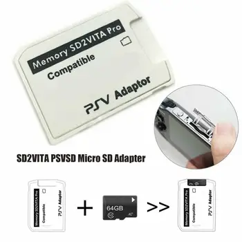 V5.0 SD2VITA PSVSD Pro vmesniško Kartico Za sistem PS Vita Henkaku 3.60 Micro SD Memory Card Podpora Uo, Da 256GB MicroSD Pomnilniško /TF Kartica