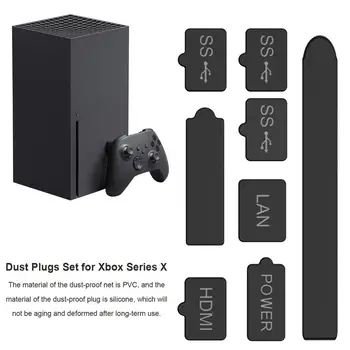Za Xbox Serije X Konzole Dustproof Bo Ustrezala Silikonski Prah Plug Pack Zaščitnik Prah Dokaz Očesa Filter Priključek Pokrov, Zamašek Primeru Kit
