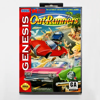Outrunners Boxed Različice 16-bitno MD Igra Kartice Za Sega MegaDrive Sega Genesis Sistem