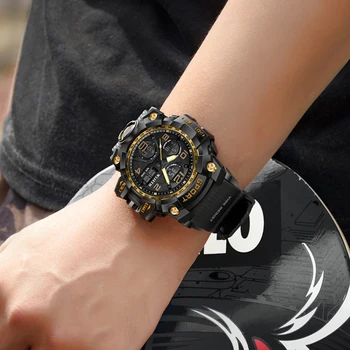 WLISTH blagovne znamke moški gledajo na prostem nepremočljiva velike izbiranje elektronski watch svetlobna elektronska orologio uomo часы мужские наручные b