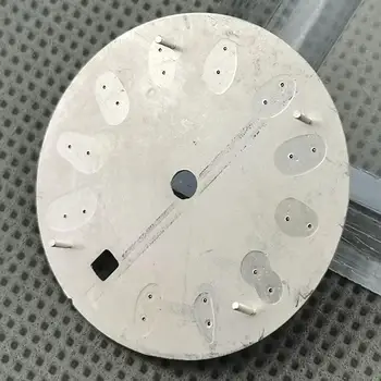 29.2 mm sterilne srebro watch Gumbom+rumeno zlato roke fit DG2813,Miyota 8215 821A Gibanja