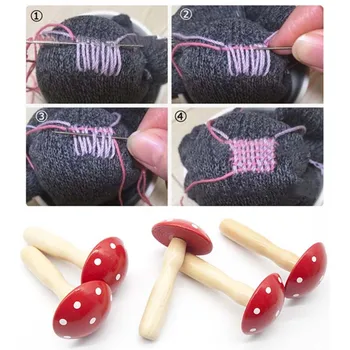 1PC Darning Gob DIY Ročno Popravljanje Šivanje Needlework Orodja za Popravilo Trdne Lesene Gobe Darning Za Obleko Tkanine