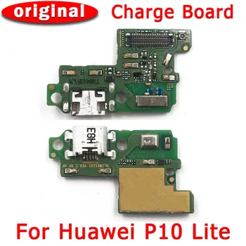 Originalno Polnjenje Vrata Za Huawei P10 Lite P10Lite USB Charge Odbor PCB Butec Priključek Flex Mikrofon Zamenjava Rezervnih Delov