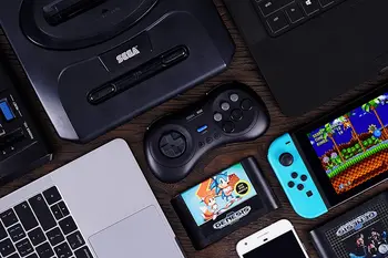 8Bitdo M30 Bluetooth Gamepad za Nintendo Stikalo, PC, MacOS in Android s Sega Genesis & Mega Drive Slog