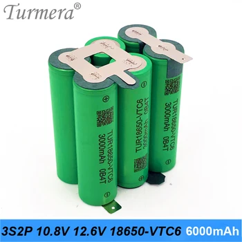 Izvijač Baterije 3S 18650 VTC6 12,6 V US18650VTC6 3000mah/6000mah Baterije 30A za Shurika Izvijač Baterije (Prilagajanje) novo