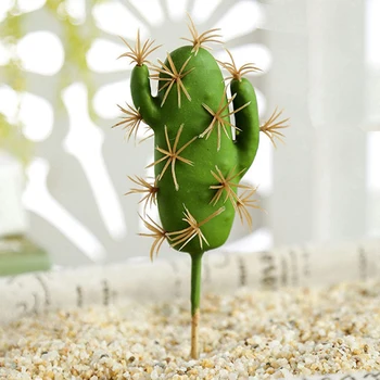 4PCS Umetne Rastline Suculentas Za Dom Dekor Ponaredek Kaktus Dekoracijo Plantas Artificiales Doma Dekor Sočno Zelena